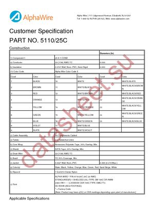 5110/25C SL001 datasheet  